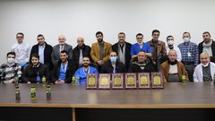 أهالي برقة واقليم فتح يكرمان مستشفى النجاح الجامعي