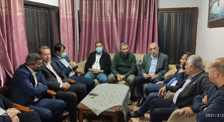 وفد من "القائمة المشتركة" يزور عائلة سالم في الشيخ جراح