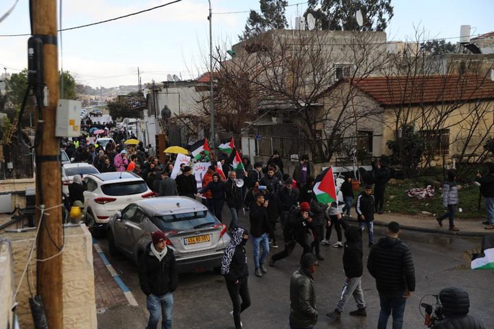 قوات الاحتلال تقمع تظاهرة سلمية في حي الشيخ جرّاح في القدس