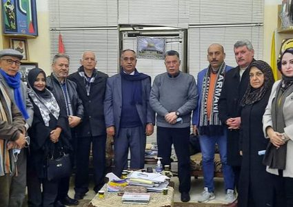 حلس يلتقي أعضاء المكتب الحركي للكتّاب في الأقاليم الجنوبية