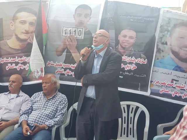 وقفة للمطالبة باسترداد جثامين الشهداء واسنادا للحركة الأسيرة بجنين