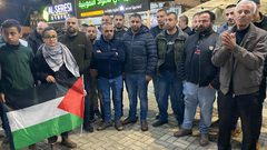 وقفة دعم في جنين إسنادًا للأسرى ولأهلنا في القدس