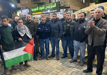 وقفة دعم في جنين إسنادًا للأسرى ولأهلنا في القدس