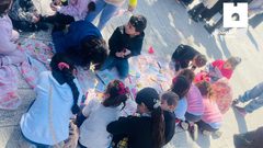 إحياءً وابتهاجًا بذكرى الإسراء والمعراج فعاليات للأطفال في ساحات المسجد الأقصى