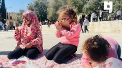 إحياءً وابتهاجًا بذكرى الإسراء والمعراج فعاليات للأطفال في ساحات المسجد الأقصى