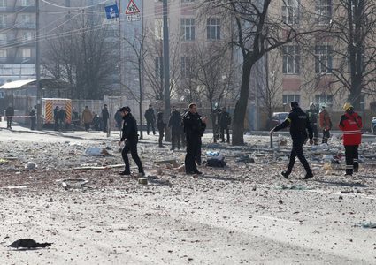 نتائج الغزو الروسي ...أكثر من 400 الف لاجئ و 100 قتيل