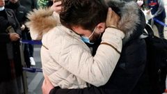 عودة فوج من المواطنين في أوكرانيا إلى غزة