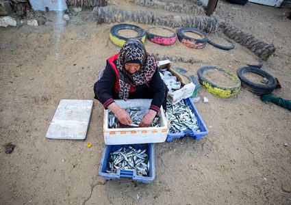 تكسب قوت يومها من شراء الأسماك بالحسبة لبيعها في السوق