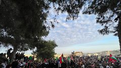 تشييع جثمان الشهيد الطفل يامن جفّال في أبو ديس