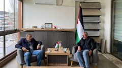 أمين سر حركة فتح في تركيا يلتقي مسؤول حزبي تركي