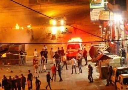 اصابات بالرصاص والاختناق خلال مواجهات مع الاحتلال شرق نابلس