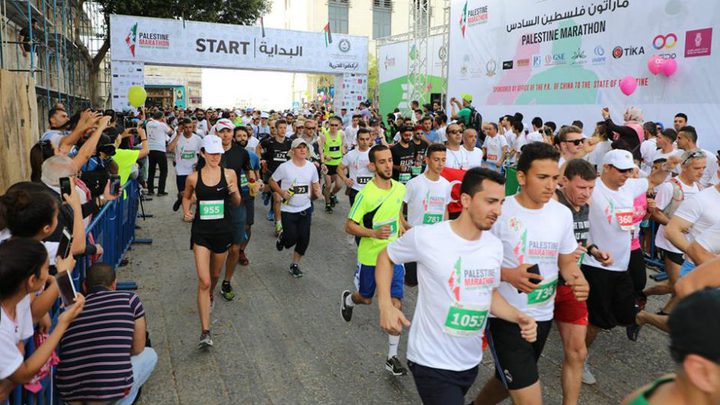 تتويج الفائزين في ماراثون فلسطين الدولي الثامن ببيت لحم