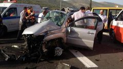 مصرع مواطن وإصابة 7 آخرين في حادث سير جنوب نابلس