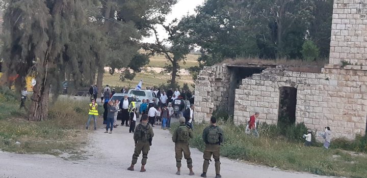 مستوطنون يقتحمون منطقة المسعودية الأثرية شمال غرب نابلس