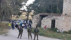 مستوطنون يقتحمون منطقة المسعودية الأثرية شمال غرب نابلس