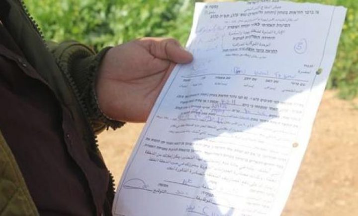 الاحتلال يخطر بإزالة حظيرتي ماشية شرق طوباس