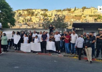 وقفة في سلوان رفضا لتحويل أراضي وادي الربابة لحدائق "توراتية"