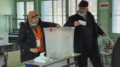 أجواء الانتخابات للمجالس البلدية من مدرسة قدري طوقان - نابلس