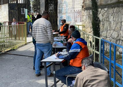 أجواء الانتخابات للمجالس البلدية من مدرسة قدري طوقان - نابلس