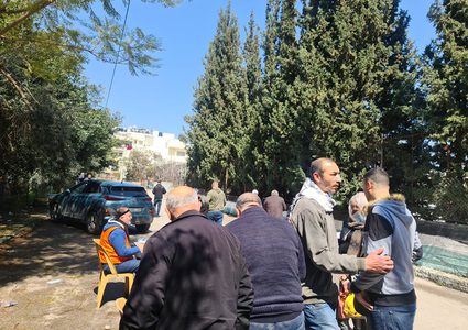 أجواء الانتخابات للمجالس البلدية من مدرسة قدري طوقان - نابلس