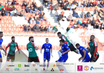 "القنبر" يقود المكبر لنهائي بطولة القدس والكرامة