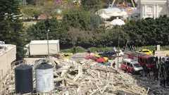 إصابات جراء انهيار مبنى قيد الانشاء في مدينة طولكرم