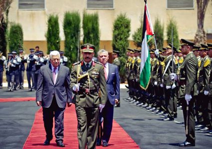 الملك عبد الله الثاني يصل رام الله للقاء الرئيس محمود عباس
