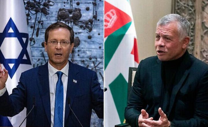هرتسوغ يلتقي بالعاهل الأردني غداً في زيارة تاريخية للأردن