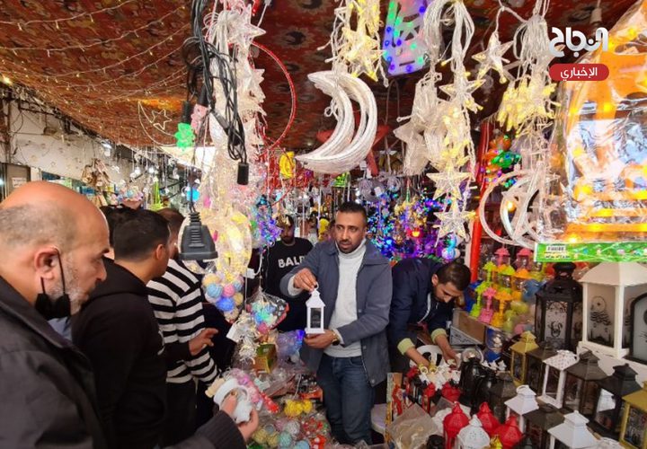 تجهيزات رمضانية من سوق الزاوية في قطاع غزة
تصوير : أسامة الكحلوت