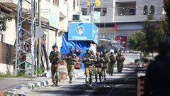 من اقتحام مخيم جنين صباح اليوم