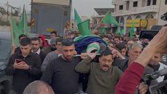 جماهير شعبنا في الخليل تشيع جثمان الشهيد الأطرش