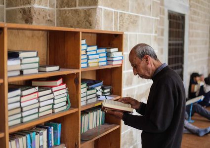 أجواء رمضان من المسجد العمري الكبير في غزة