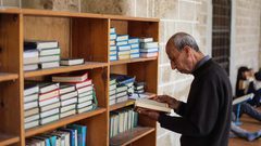 أجواء رمضان من المسجد العمري الكبير في غزة 
 تصوير أحمد زقوت