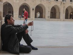 أجواء رمضان من المسجد العمري الكبير في غزة 
 تصوير أحمد زقوت