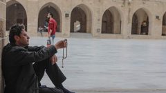 أجواء رمضان من المسجد العمري الكبير في غزة 
 تصوير أحمد زقوت