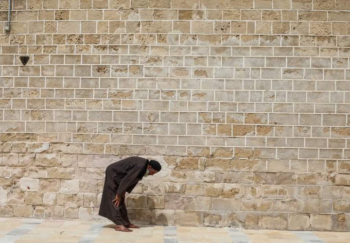 أجواء رمضان من المسجد العمري الكبير في غزة 
 تصوير أحمد زقوت