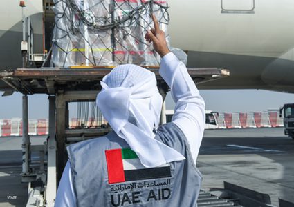 الإمارات ترسل طائرة إمدادات غذائية وإغاثية لأوكرانيا