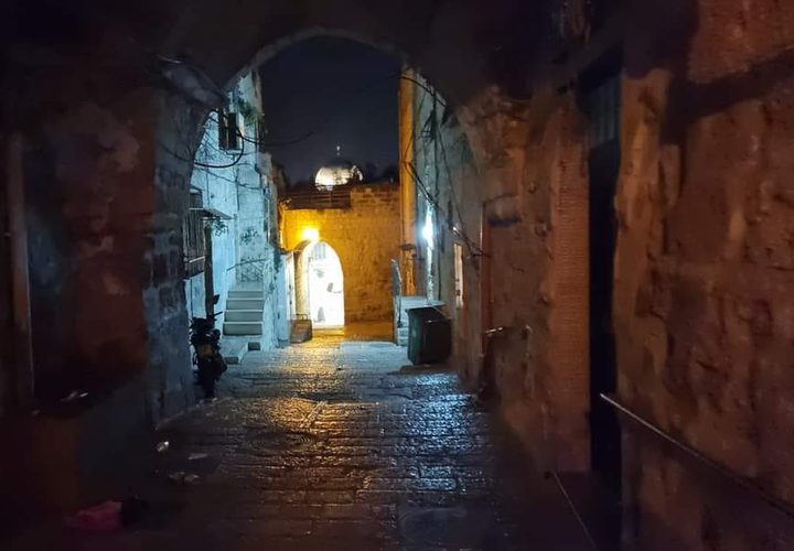 البلدة القديمة بالقدس فجر اليوم الإثنين
تصوير: خالد المغربي