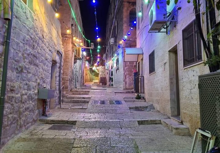 البلدة القديمة بالقدس فجر اليوم الإثنين
تصوير: خالد المغربي
