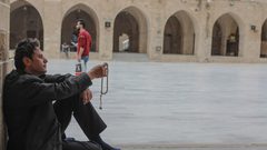 أجواء رمضان في المسجد العمري الكبير بغزة