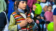 “أطفال القدس في فعالية إضاءة فانوس برج اللقلق بالبلدة القديمة"