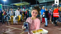 “أطفال القدس في فعالية إضاءة فانوس برج اللقلق بالبلدة القديمة"