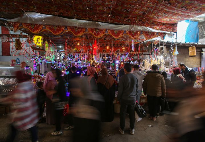 الحركة الشرائية في أسواق غزة خلال شهر رمضان المبارك