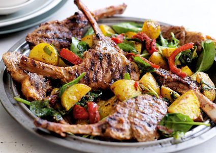 ريش اللحم المشوي