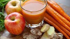 عصير الجزر والتفاح