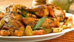 طريقة عمل صينية دجاج بالخضار بالفرن