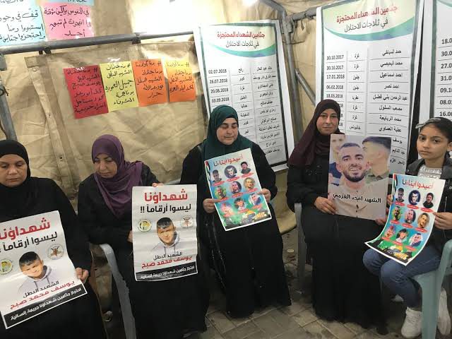 تواصل الوقفات المطالبة باسترداد جثامين الشهداء وإسنادا للأسرى بجنين