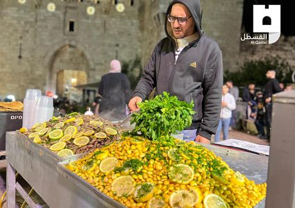 بسطات باب العامود المليئة بالخيرات