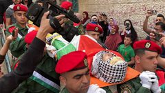 جماهير بيت لحم تشيع جثمان الشهيد محمد غنيم