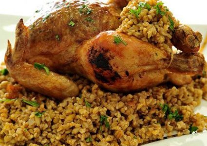 دجاج محشي فريك